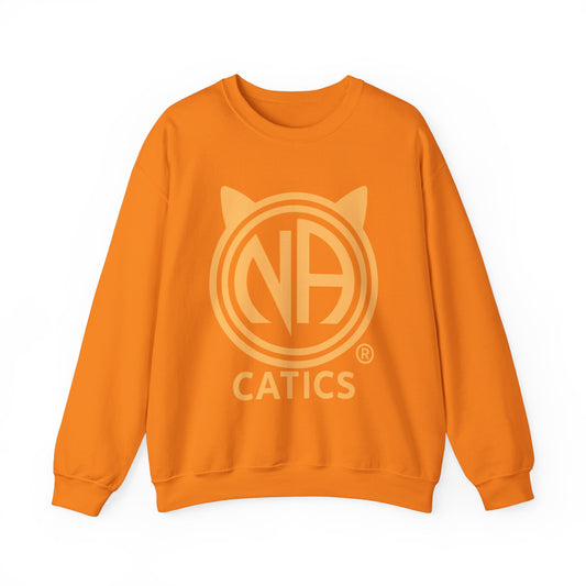 Orange Narcatics Anonymous Logo Crewneck Sweatshirt